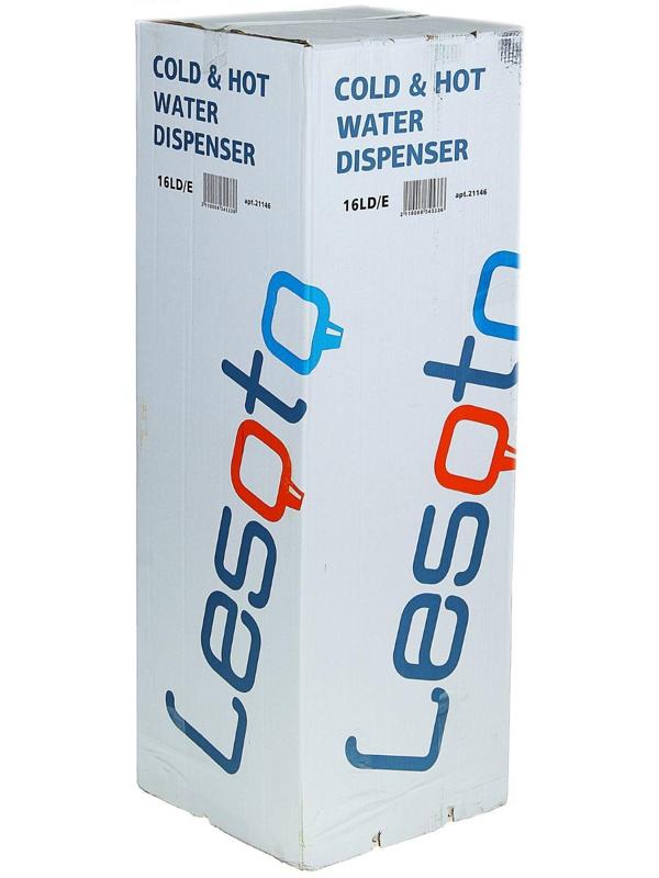 Кулер для воды LESOTO 16 LD/Е, с охлаждением, 615 Вт, серо-черный