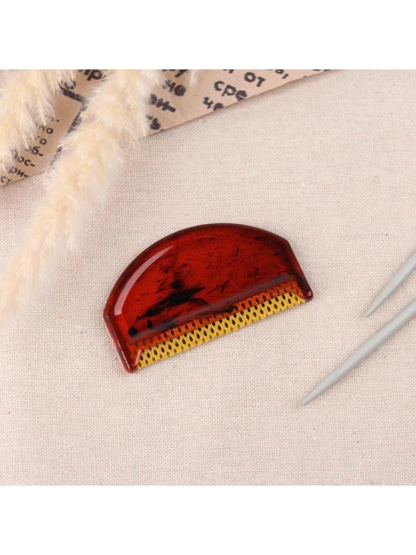 Щётка для удаления катышков, 7,5 × 4,5 × 0,5 см, цвет МИКС