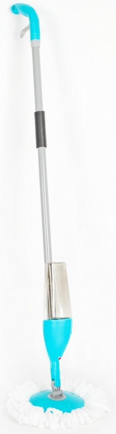 Швабра для мытья пола с распылителем Доляна, насадка из микрофибры 17×17 см, металлическая ручка 129 см, цвет МИКС