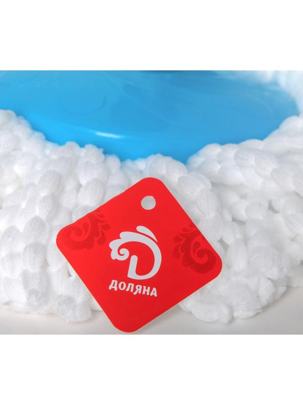 Швабра для мытья пола с распылителем Доляна, насадка из микрофибры 17×17 см, металлическая ручка 129 см, цвет МИКС