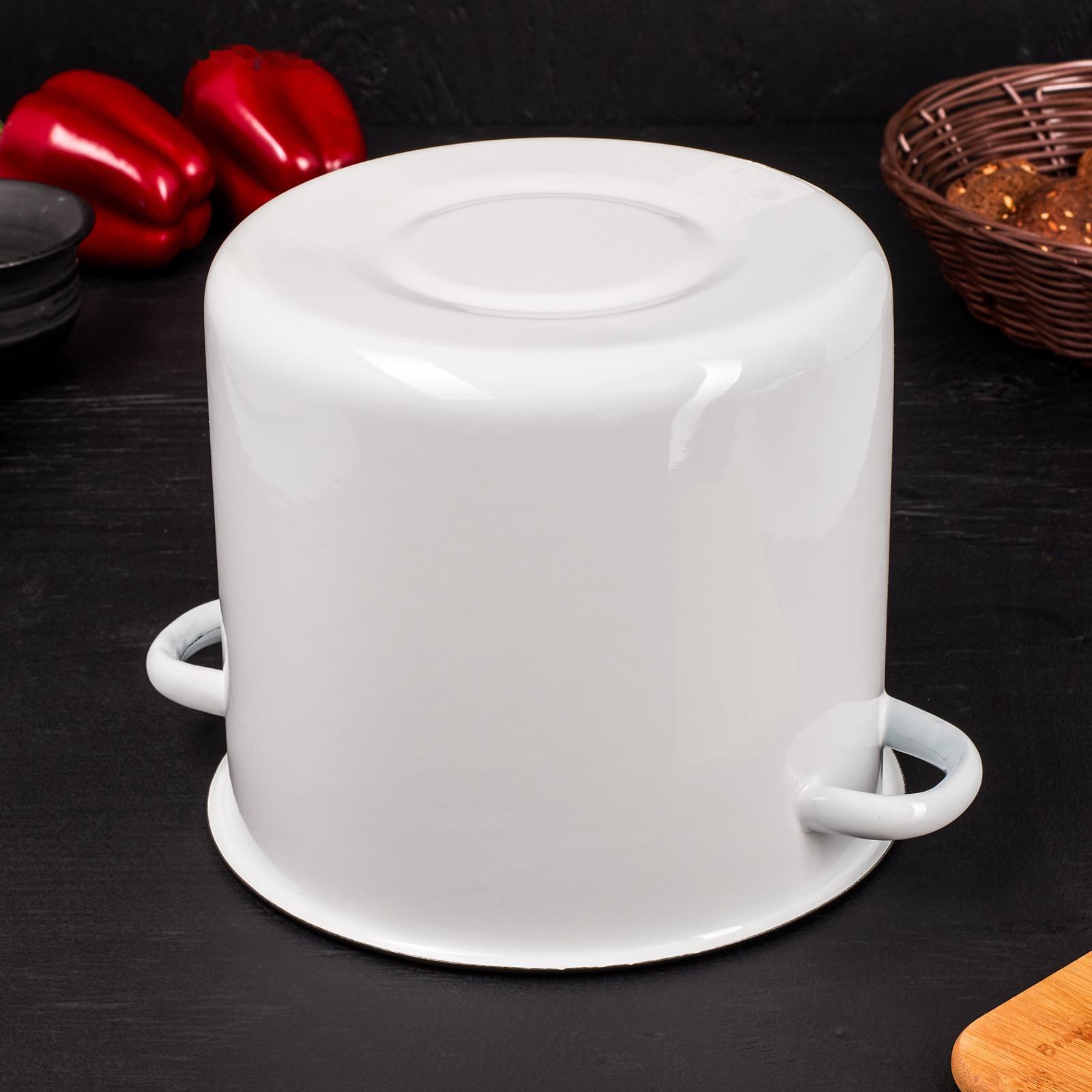 Кастрюля без деколи, 5,5 л, индукция, цвет МИКС