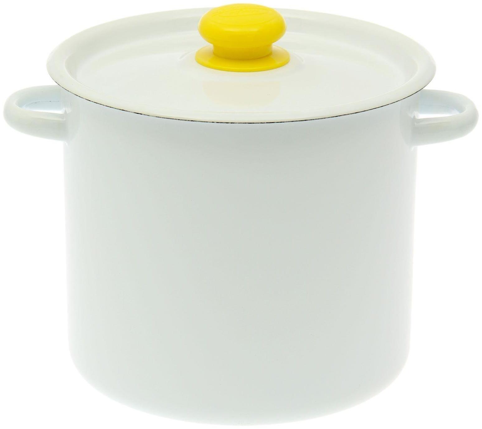 Кастрюля без деколи, 5,5 л, индукция, цвет МИКС