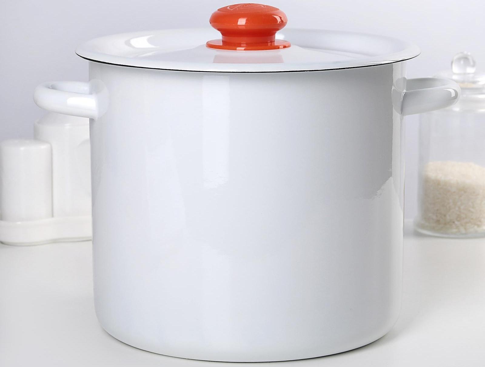 Кастрюля без деколи, 5,5 л, индукция, цвет МИКС