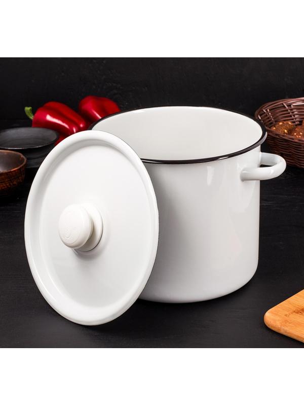 Кастрюля без деколи, 5,5 л, индукция, цвет МИКС