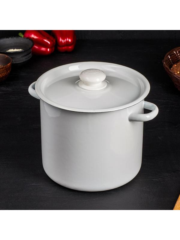 Кастрюля без деколи, 5,5 л, индукция, цвет МИКС