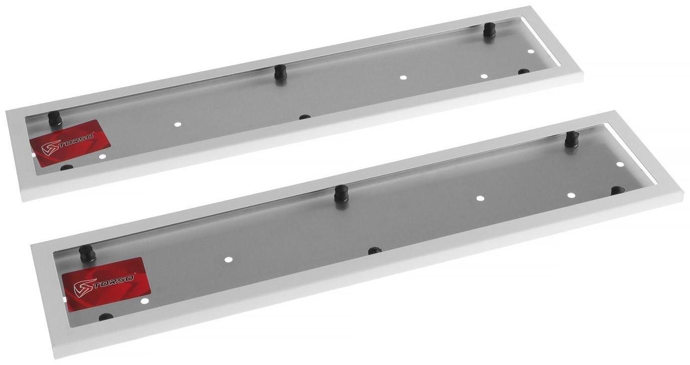 Держатель номера TORSO, металлический, белый