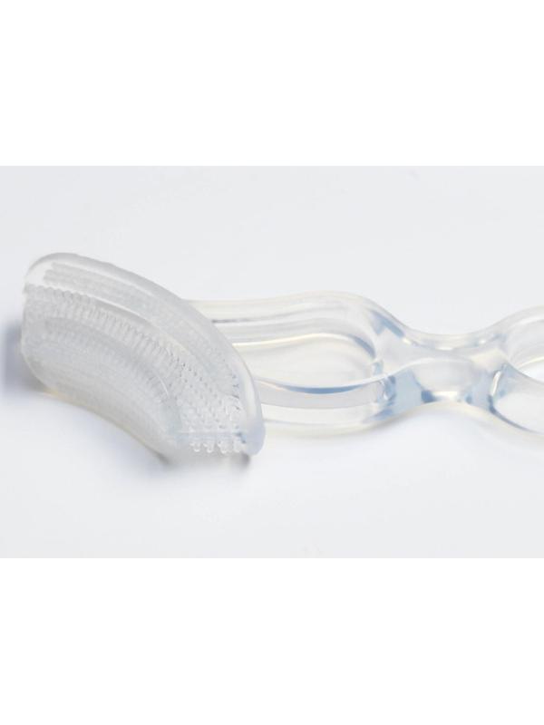 Детская зубная щетка, прорезыватель - массажер, силиконовая, от 3 мес.