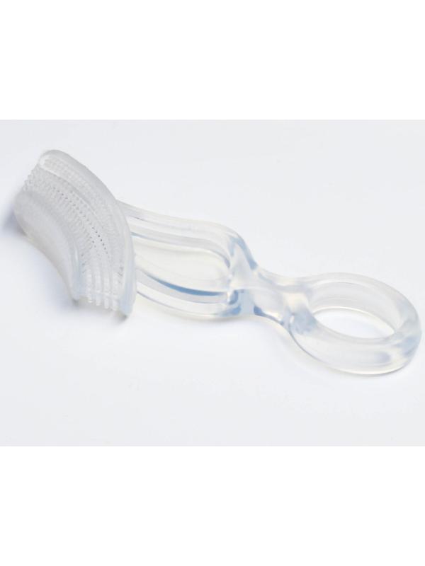 Детская зубная щетка, прорезыватель - массажер, силиконовая, от 3 мес.