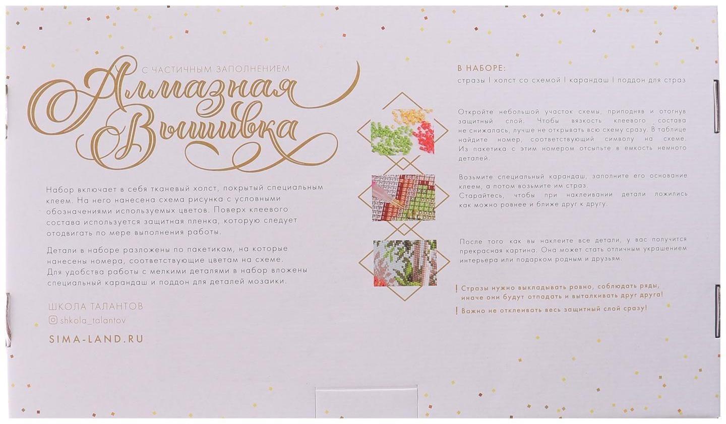 Алмазная мозаика с частичным заполнением «Котёнок», 40 х 30 см. Набор для творчества