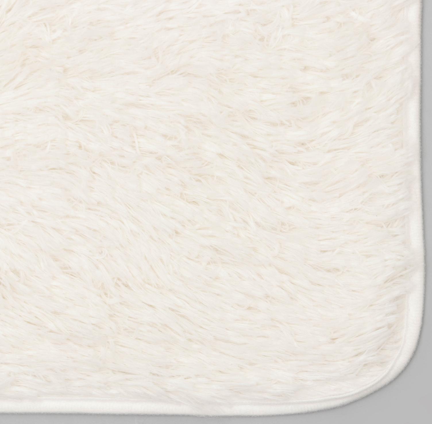 Набор ковриков для ванной и туалета Доляна «Плюшевый», 3 шт: 80×49, 40×49, 40×35 см, цвет белый