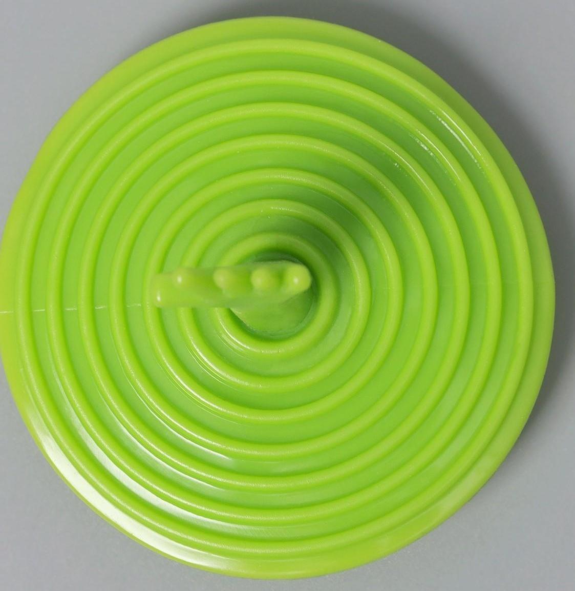 Пробка для ванны, d=6,5 см (внутренний d=3,5 см), силикон, цвет МИКС