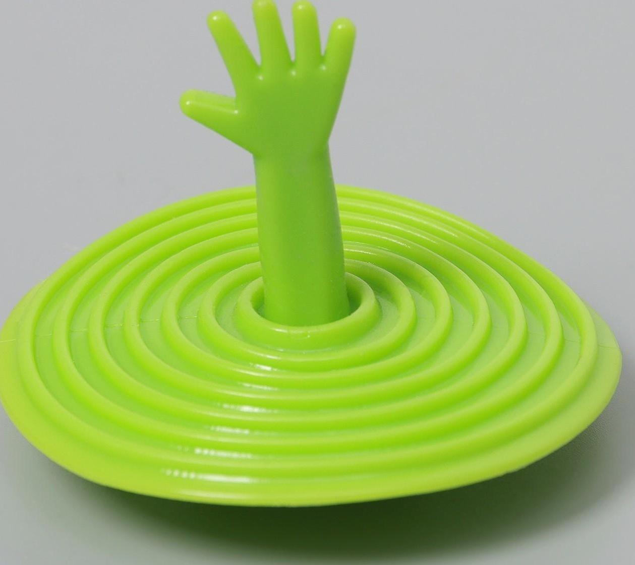 Пробка для ванны, d=6,5 см (внутренний d=3,5 см), силикон, цвет МИКС