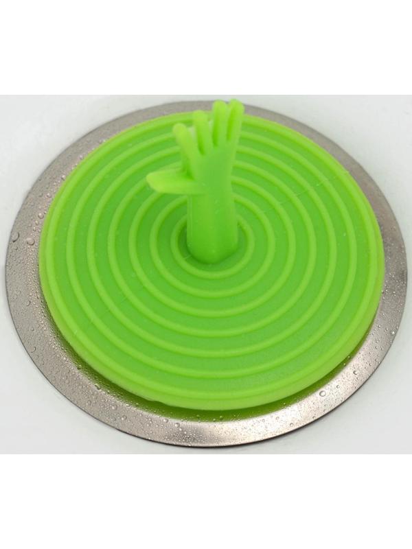 Пробка для ванны, d=6,5 см (внутренний d=3,5 см), силикон, цвет МИКС