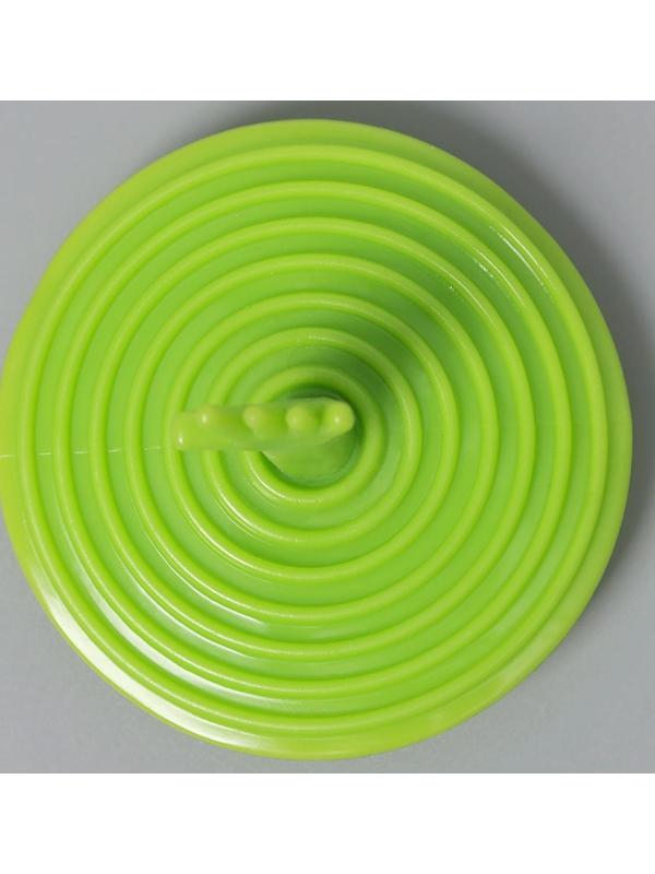 Пробка для ванны, d=6,5 см (внутренний d=3,5 см), силикон, цвет МИКС