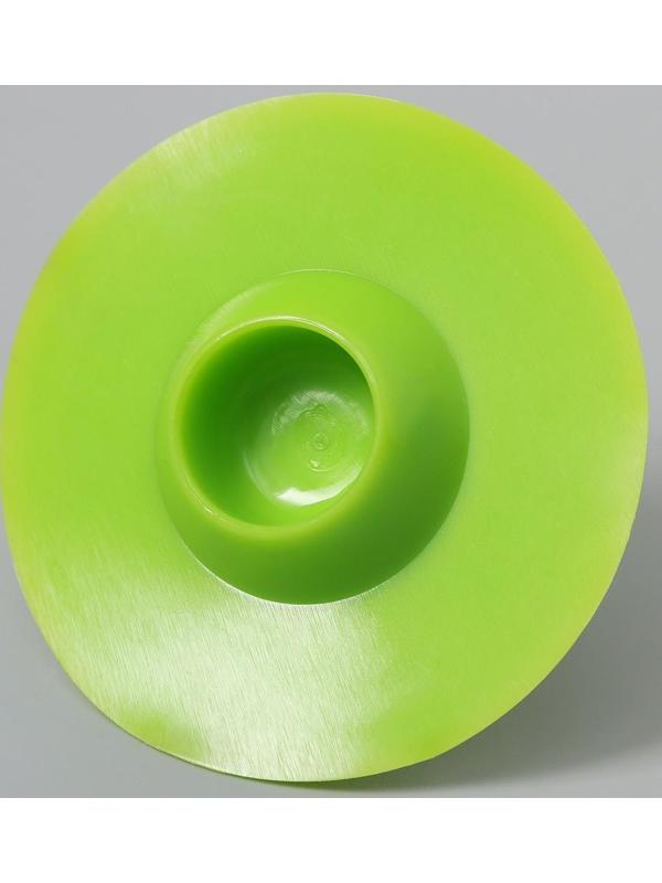 Пробка для ванны, d=6,5 см (внутренний d=3,5 см), силикон, цвет МИКС