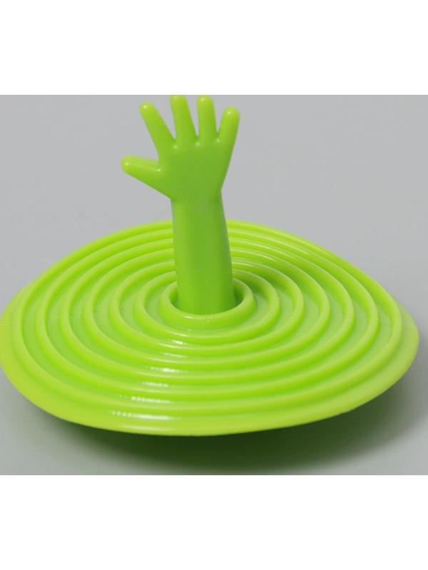 Пробка для ванны, d=6,5 см (внутренний d=3,5 см), силикон, цвет МИКС