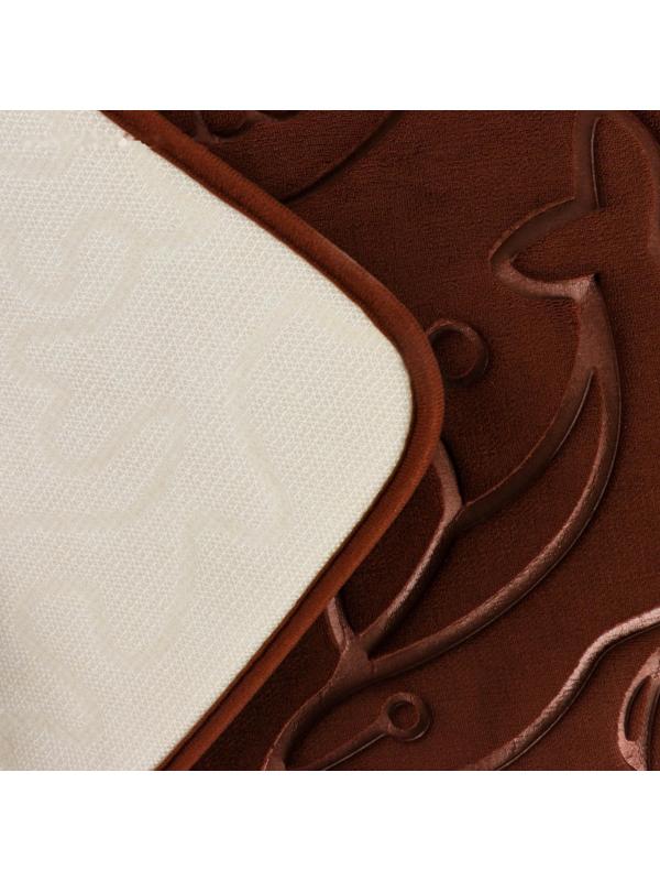 Набор ковриков для ванной и туалета Доляна «Дельфины», 2 шт: 40×50, 50×80 см, цвет МИКС