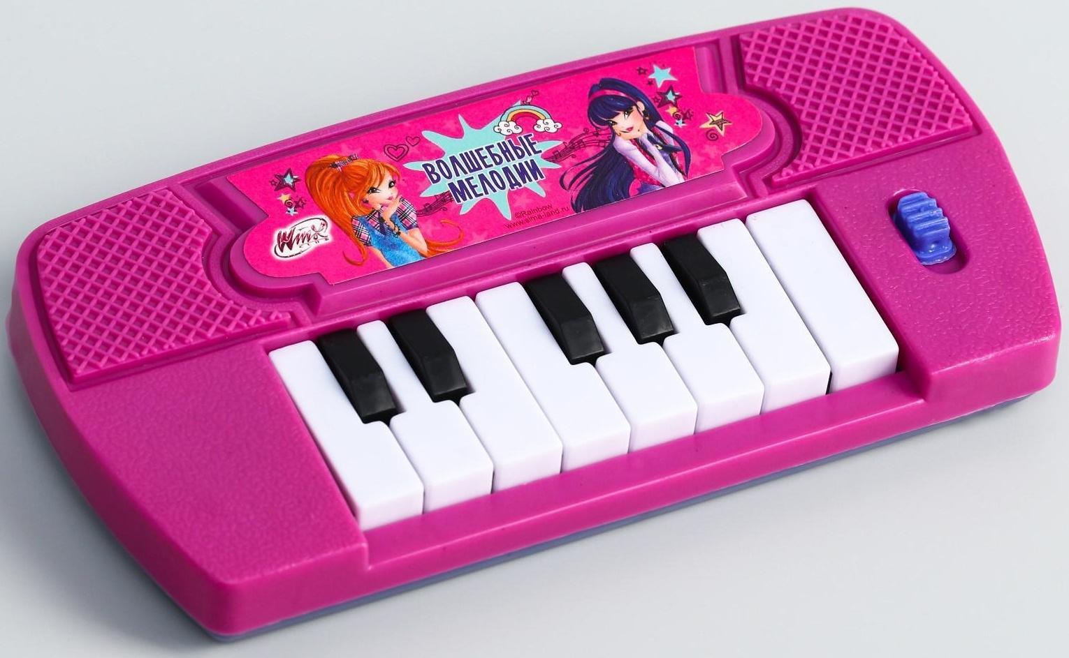 Синтезатор «Феи Винкс: Музыкальные уроки», работает от батареек