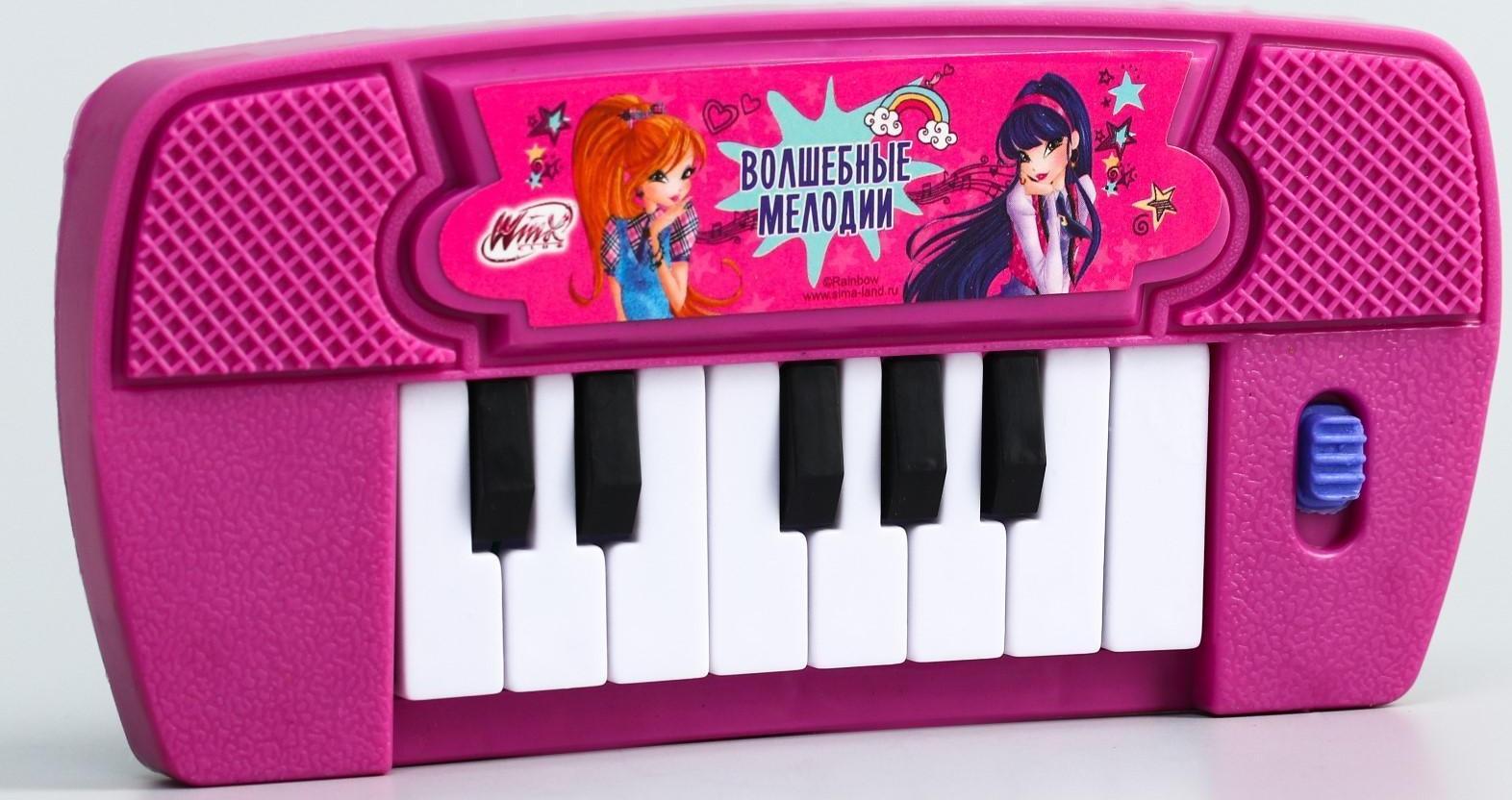 Синтезатор «Феи Винкс: Музыкальные уроки», работает от батареек