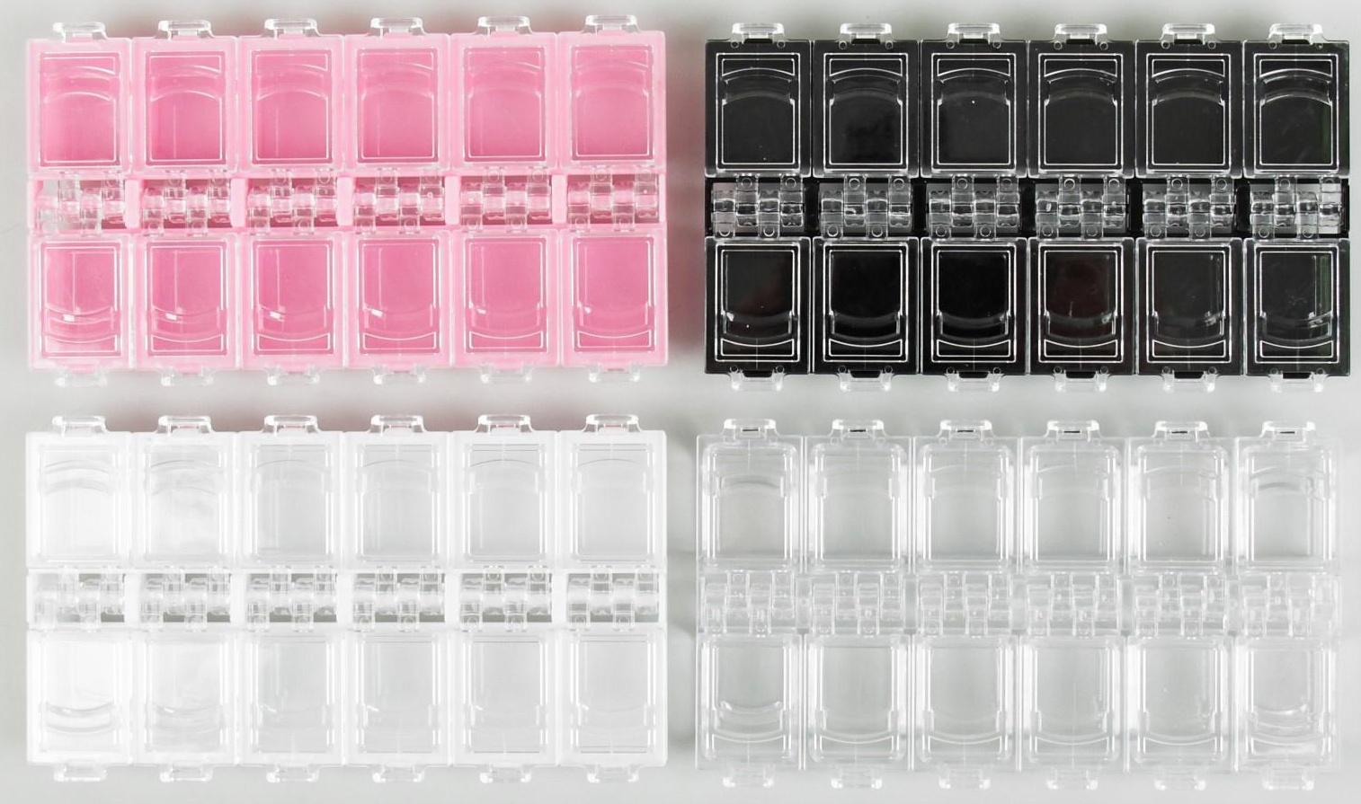 Органайзер для декора, 12 ячеек, 13,2 × 7,5 × 1,2 см, цвет МИКС