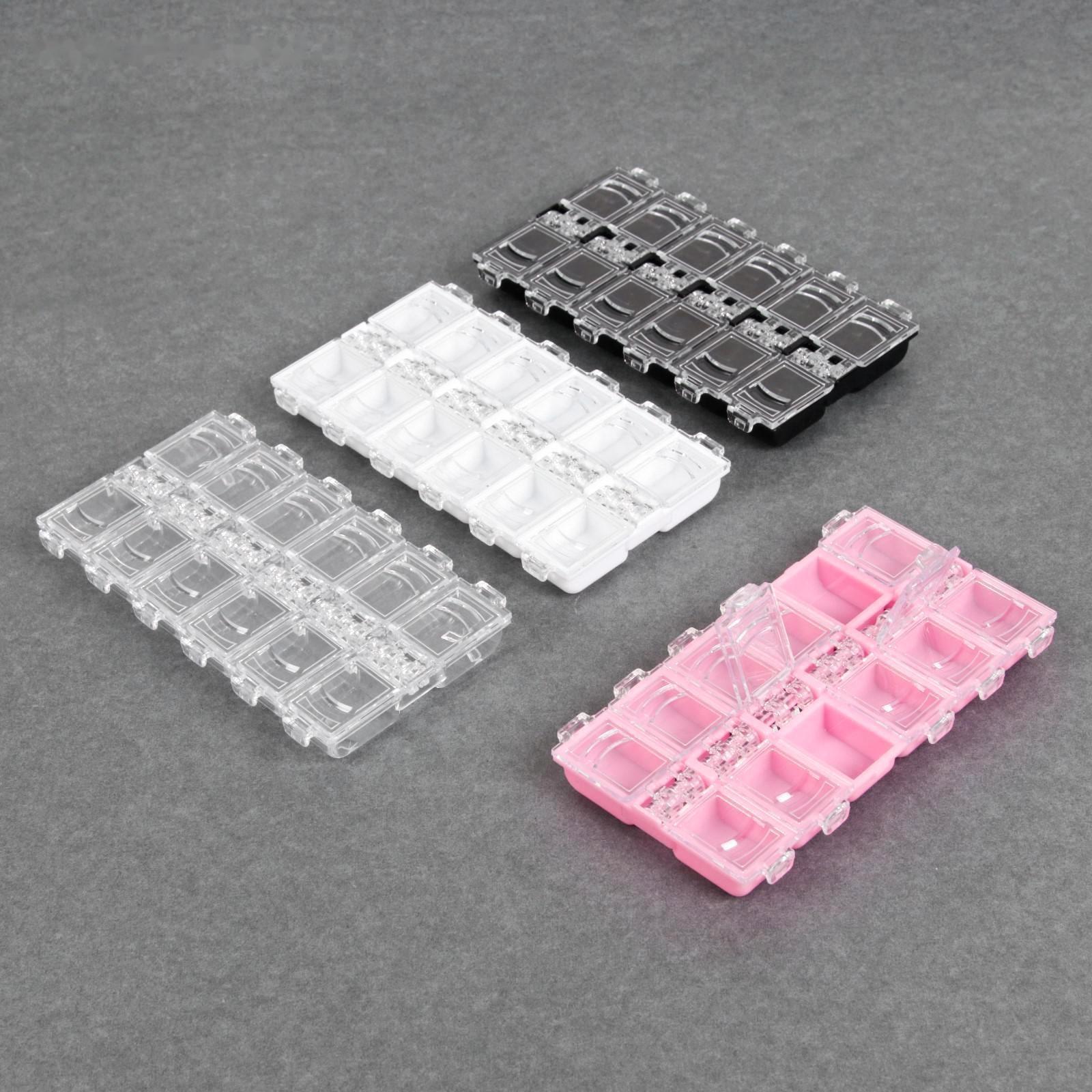 Органайзер для декора, 12 ячеек, 13,2 × 7,5 × 1,2 см, цвет МИКС