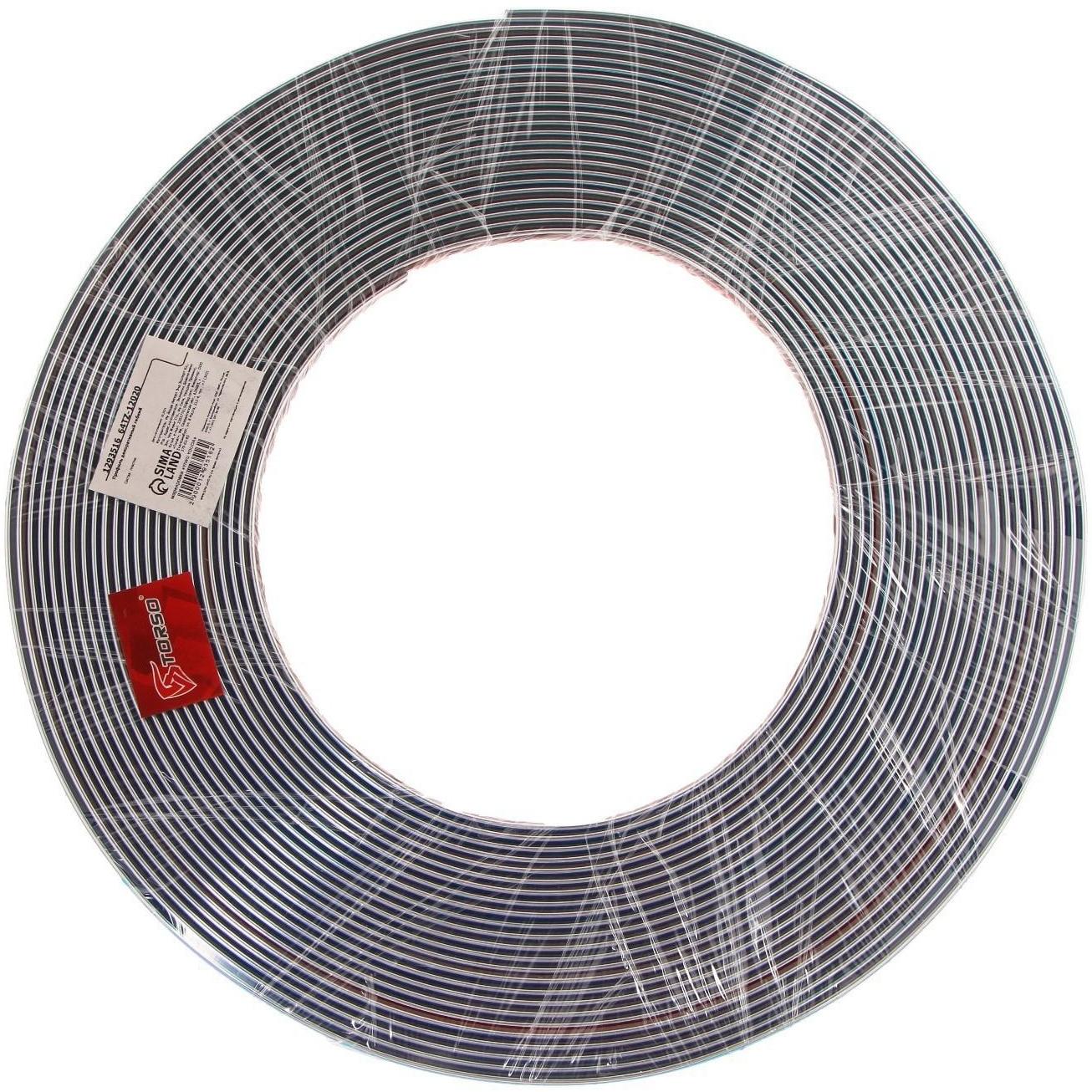 Профиль декоративный TORSO, 6 мм, рулон 15 м, хром