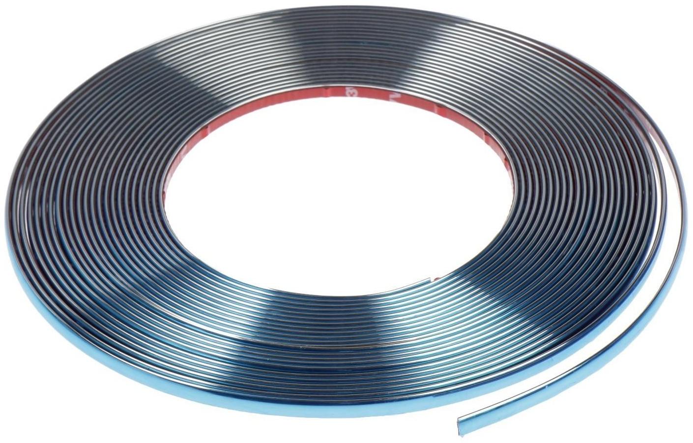 Профиль декоративный TORSO, 6 мм, рулон 15 м, хром