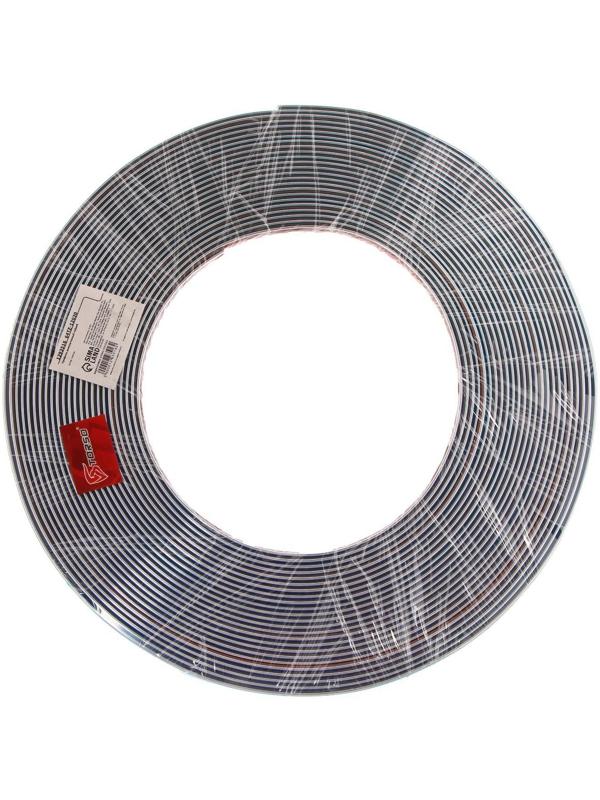 Профиль декоративный TORSO, 6 мм, рулон 15 м, хром