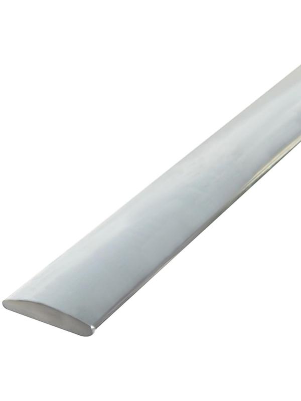 Профиль декоративный TORSO, 6 мм, рулон 15 м, хром