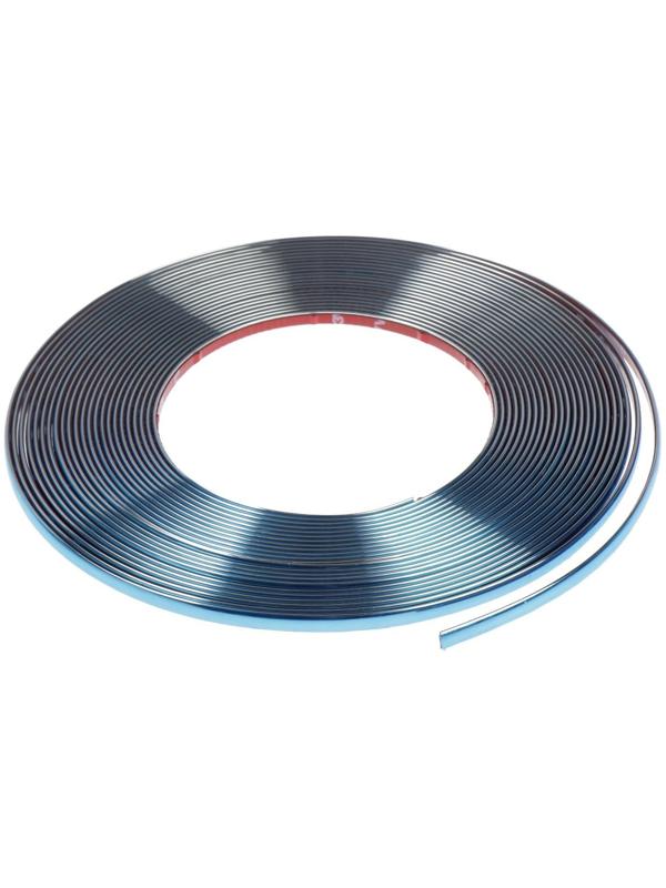 Профиль декоративный TORSO, 8 мм, рулон 15 м, хром