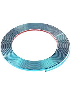 Профиль декоративный гибкий TORSO, хром, 10 мм, рулон 13 м