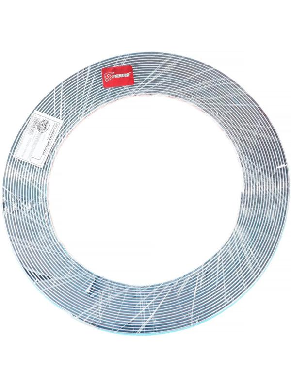 Профиль декоративный гибкий TORSO, хром, 10 мм, рулон 13 м