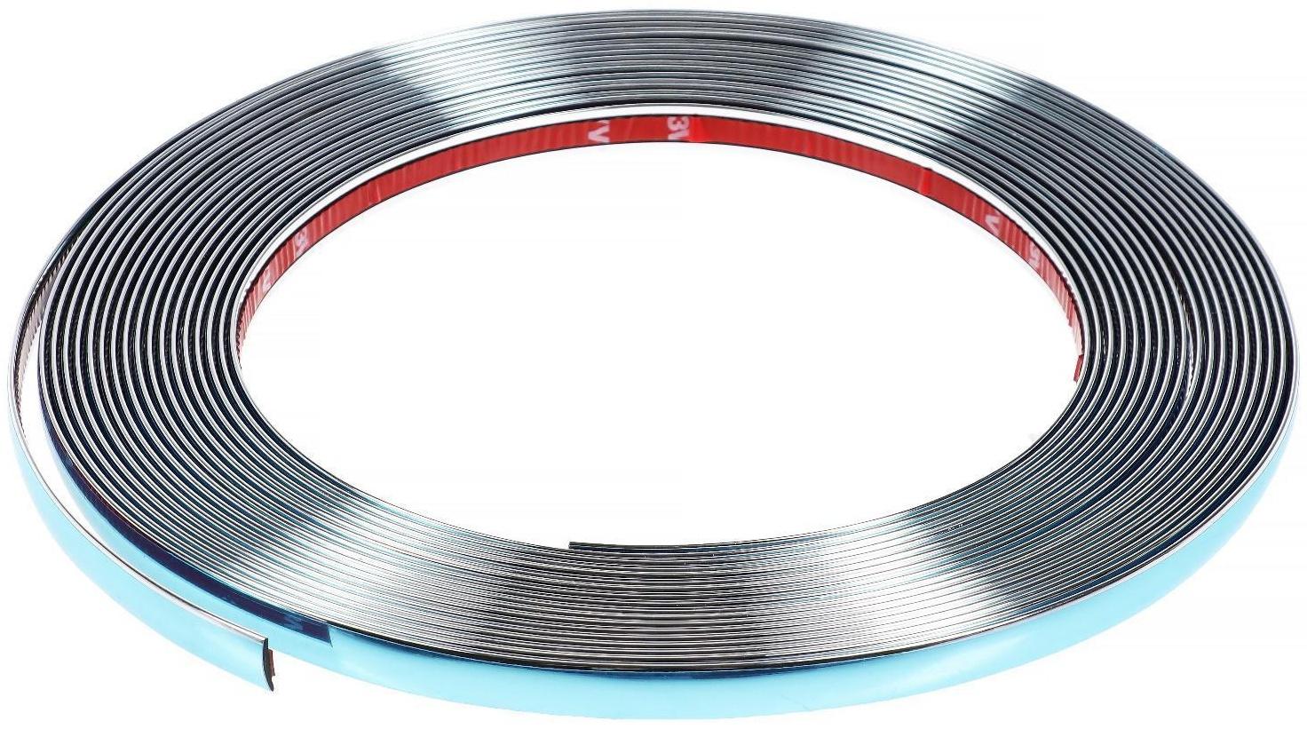 Профиль декоративный гибкий TORSO, хром. 12 мм, рулон 13 м