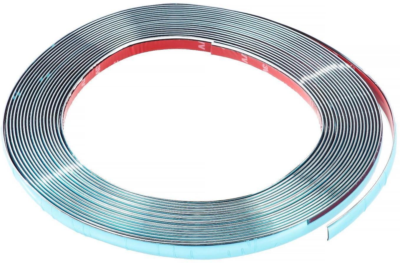 Профиль декоративный TORSO, 15 мм, рулон 13 м, хром