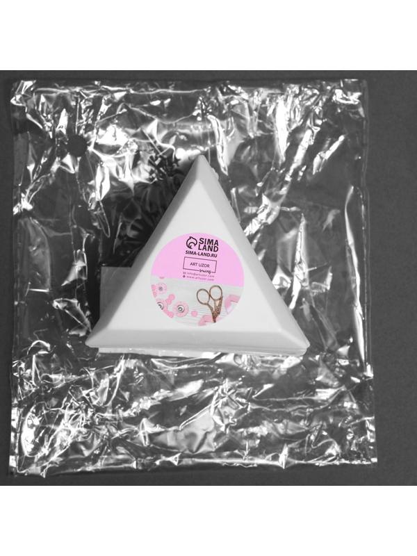 Контейнер для бисера, 7,3 × 6,5 × 1,2 см, цвет белый