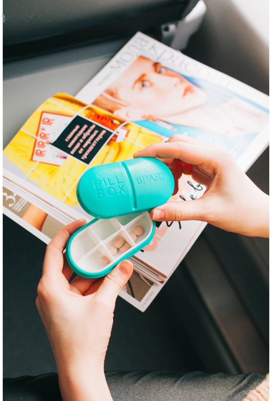 Таблетница «Pill Box», 6 секций, цвет МИКС