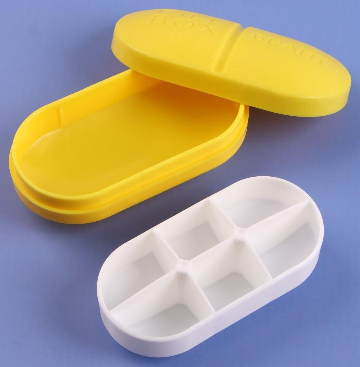 Таблетница «Pill Box», 6 секций, цвет МИКС