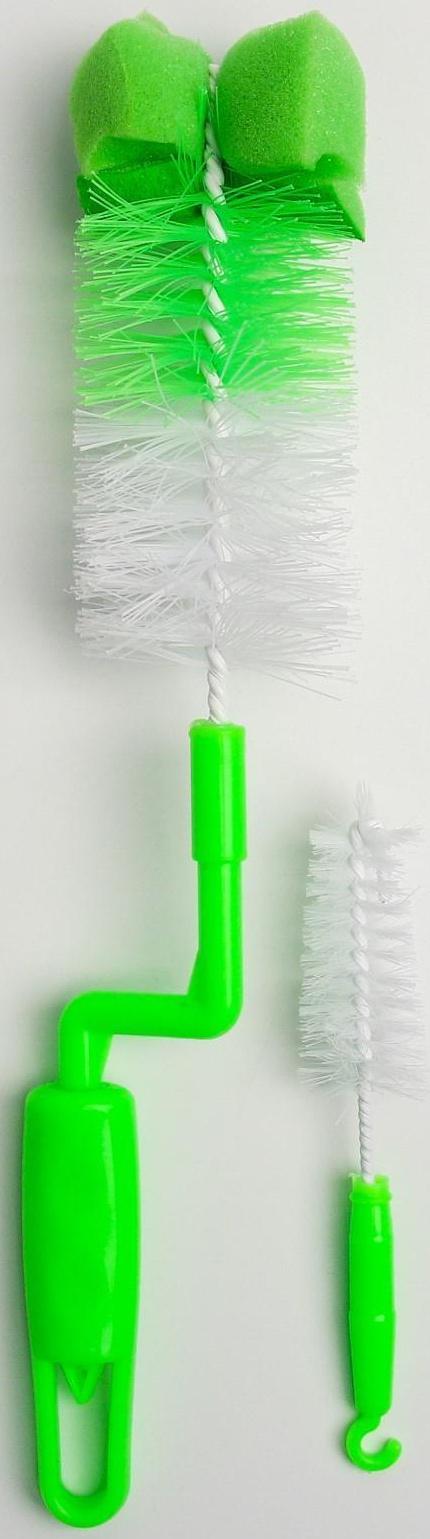 Набор ёршиков для бутылочек и сосок, 2 предмета, цвета МИКС