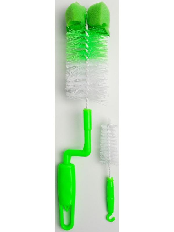 Набор ёршиков для бутылочек и сосок, 2 предмета, цвета МИКС