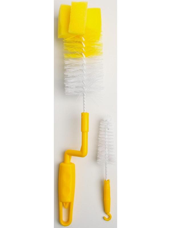 Набор ёршиков для бутылочек и сосок, 2 предмета, цвета МИКС