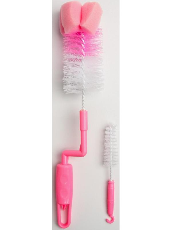 Набор ёршиков для бутылочек и сосок, 2 предмета, цвета МИКС