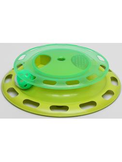 Игровой комплекс для кошек с отсеками для корма и шариком (картоная коробка), микс