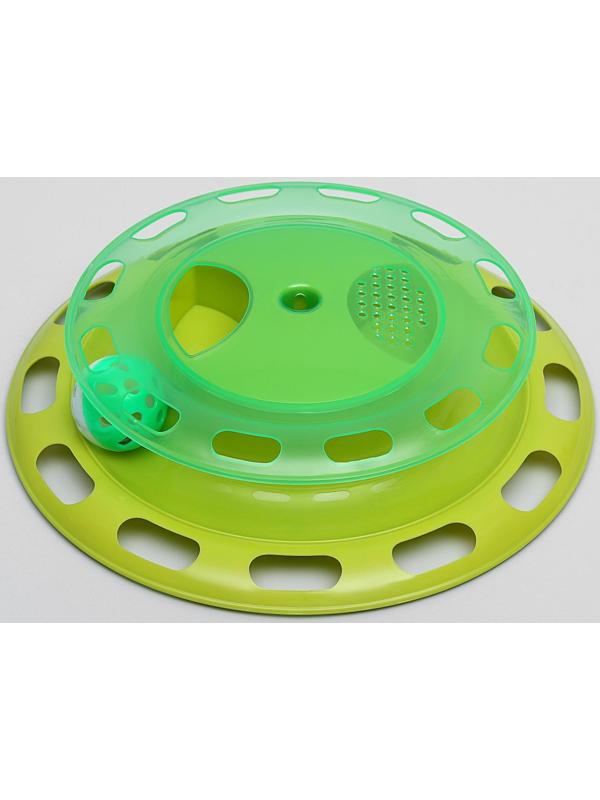 Игровой комплекс для кошек с отсеками для корма и шариком (картоная коробка), микс