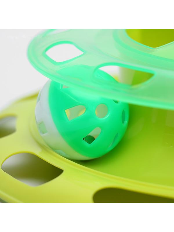 Игровой комплекс для кошек с отсеками для корма и шариком (картоная коробка), микс