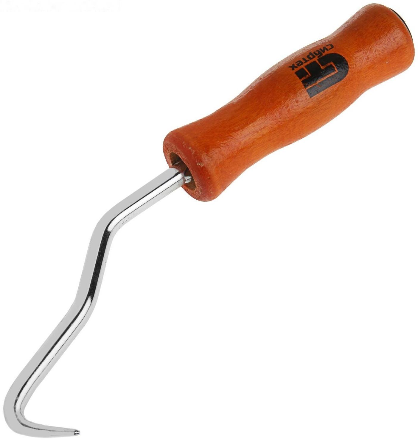 Крюк для вязки арматуры Сибртех, 210 мм, деревянная рукоятка