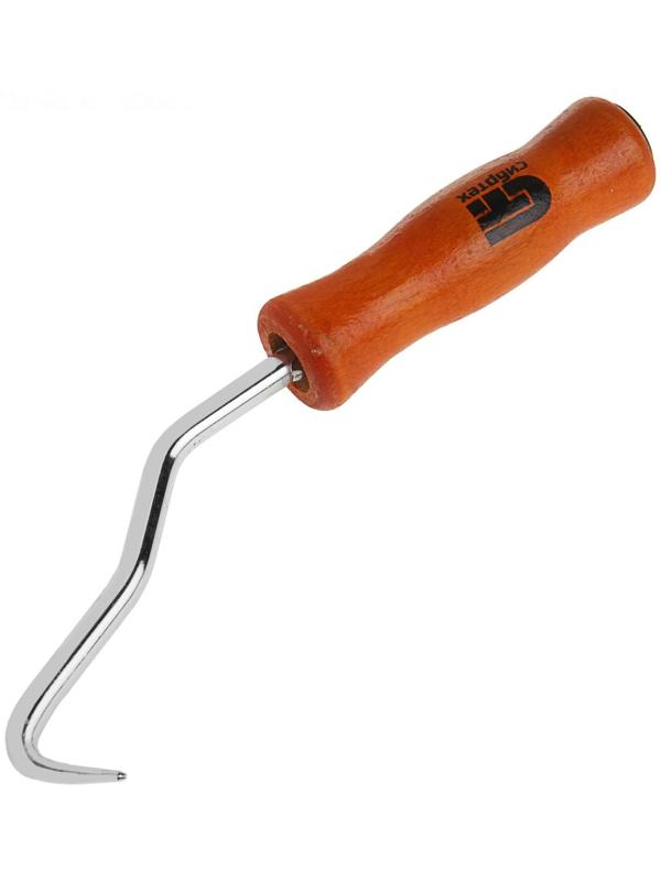 Крюк для вязки арматуры Сибртех, 210 мм, деревянная рукоятка