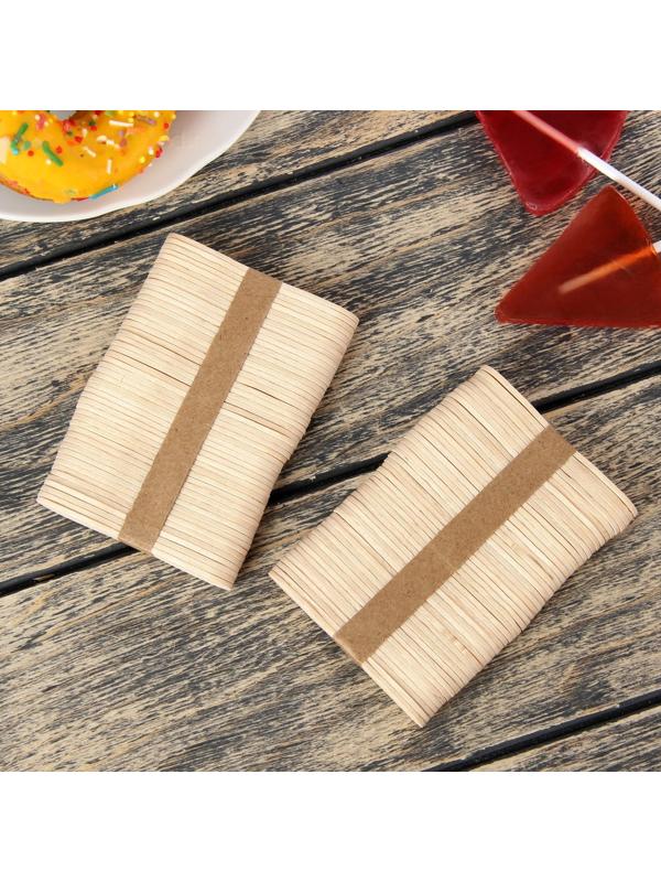 Набор палочек для мороженого, 100 шт, 7,5×1,1 см