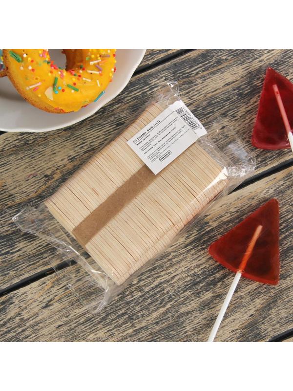 Набор палочек для мороженого, 100 шт, 7,5×1,1 см