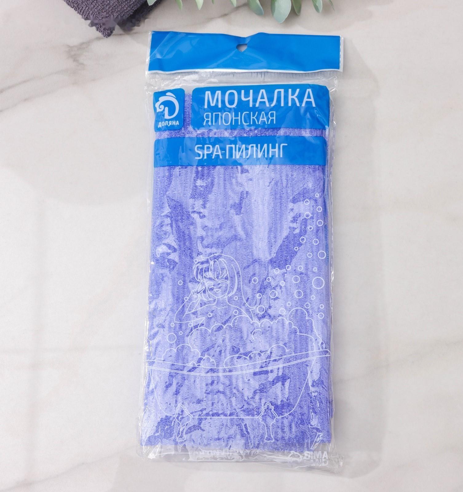 Мочалка для тела Доляна «Японская», 90×30 см, цвет МИКС