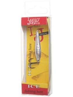 Блесна зимняя Lucky John S-1 с тройником, вес 1,5 г, цвет S